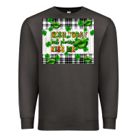 Smoke Irish today but please kiss me st. patricks day Premium Sweatshirt - FaDigitalArtStudio