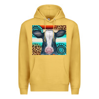 Antique Gold Cow Tumbler Premium Hoodie - CowCowDesign