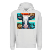 Dove Grey Cow Tumbler Premium Hoodie - CowCowDesign