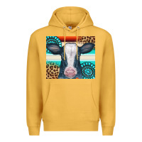 Mustard Cow Tumbler Premium Hoodie - CowCowDesign
