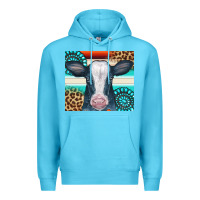 Ocean Blue Cow Tumbler Premium Hoodie - CowCowDesign