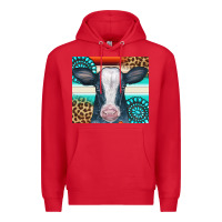 Red Cow Tumbler Premium Hoodie - CowCowDesign