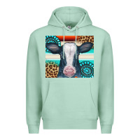 Seafoam Cow Tumbler Premium Hoodie - CowCowDesign