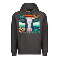 Smoke Cow Tumbler Premium Hoodie - CowCowDesign