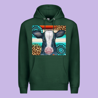 Cow Tumbler Premium Hoodie Designed By Cowcowdesign