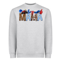 Heather Grey Boy Mama Heavyweight Sweatshirt - texasbilliewilder