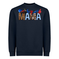 Navy Boy Mama Heavyweight Sweatshirt - texasbilliewilder