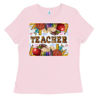 Bubblegum Pink Teacher Ladies Tee - LillyAllenDesigns