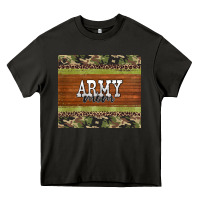 Asphalt army mom leopard glitter camouflage Heavy Core Tee - BarkalooDesign