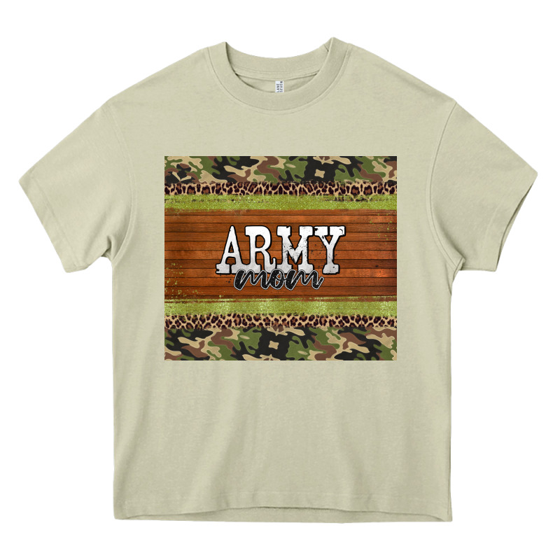 Army Mom Leopard Glitter Camouflage Heavy Core Tee by BarkalooDesign | Teevron