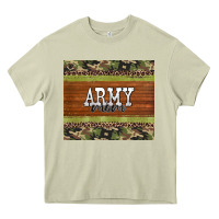 Mossy army mom leopard glitter camouflage Heavy Core Tee - BarkalooDesign