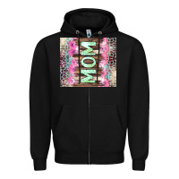 Black Mom leopard Zipper Hoodie - CowGirlArtShop