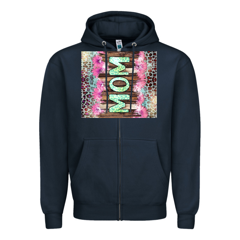 Mom Leopard Zipper Hoodie by CowGirlArtShop | Teevron