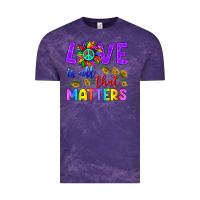 Cloud Purple Love İs All That Matters Vintage Tee - BundleAndBundleShop
