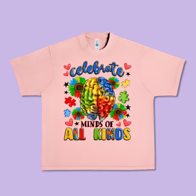 Celebrate Neurodiversity Urban Heavy Tee Designed By Lillyallendesigns