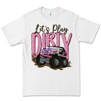 White let's play dirty Premium Tee - MaliasSmallBusiness
