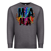 Charcoal Heather Mama lightning bolts Mother's Day Premium Sweatshirt - FaDigitalArtStudio
