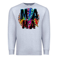 Heather Grey Mama lightning bolts Mother's Day Premium Sweatshirt - FaDigitalArtStudio