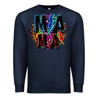 Navy Mama lightning bolts Mother's Day Premium Sweatshirt - FaDigitalArtStudio
