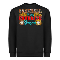 Black Baseball is my favorite season Heavyweight Sweatshirt - NancyCooperArtShop