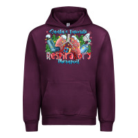 Mauve Wine santa's favorite respiratory therapist Urban Hoodie - CowhideDigitalArt