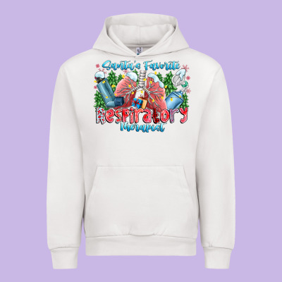 Santa's Favorite Respiratory Therapist Urban Hoodie Designed By Cowhidedigitalart