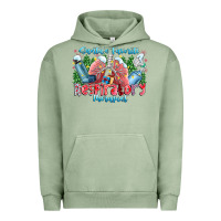 Pigment Oil Green santa's favorite respiratory therapist Urban Hoodie - CowhideDigitalArt