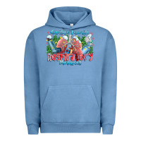 Pigment Pebble Blue santa's favorite respiratory therapist Urban Hoodie - CowhideDigitalArt