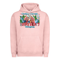 Pigment Salmon santa's favorite respiratory therapist Urban Hoodie - CowhideDigitalArt
