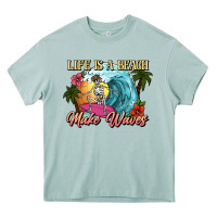 Arona Life is a beach make waves skeleton Heavy Core Tee - NancyCooperArtShop