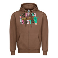 Chestnut nurses call the shots Zipper Hoodie - CowGirlArtShop