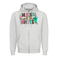 Dove Grey nurses call the shots Zipper Hoodie - CowGirlArtShop