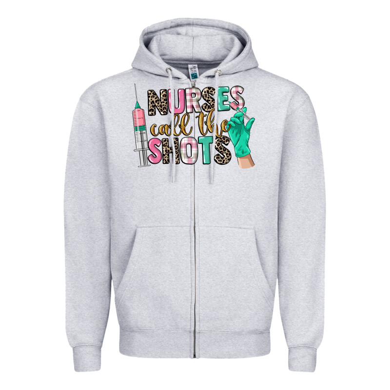 Nurses Call The Shots Zipper Hoodie by CowGirlArtShop | Teevron