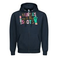 Navy nurses call the shots Zipper Hoodie - CowGirlArtShop