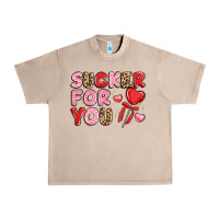 French Oak lovethemed typography with heart lollipop Urban Heavy Tee - LillyAllenDesigns