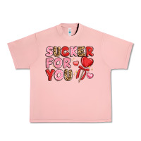 Salmon lovethemed typography with heart lollipop Urban Heavy Tee - LillyAllenDesigns