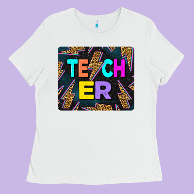Teacher Flash Ladies Tee Designed By Lillyallendesigns
