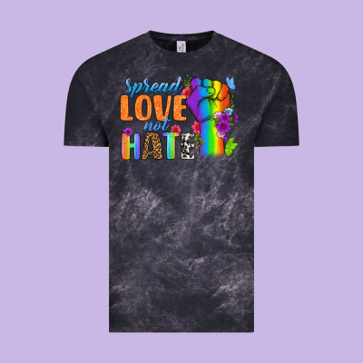 Spread Love Not Hate Vintage Tee Designed By Bundleandbundleshop