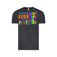 Vintage Black Spread Love Not Hate Vintage Tee - BundleAndBundleShop