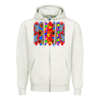 Autism Brushstrokes Zipper Hoodie | Teevron