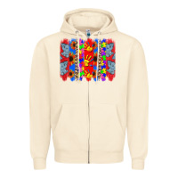 Sandshell Autism brushstrokes Zipper Hoodie - CowGirlArtShop