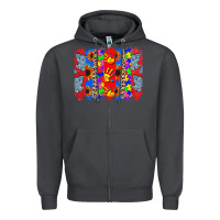 Smoke Autism brushstrokes Zipper Hoodie - CowGirlArtShop