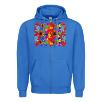 True Royal Autism brushstrokes Zipper Hoodie - CowGirlArtShop