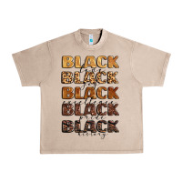 French Oak typography variations in animal and glitter textur Urban Heavy Tee - LillyAllenDesigns