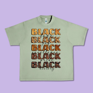 Typography Variations In Animal And Glitter Textur Urban Heavy Tee Designed By Lillyallendesigns