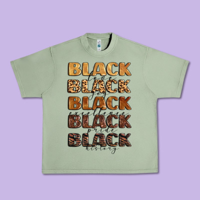 Typography Variations In Animal And Glitter Textur Urban Heavy Tee Designed By Lillyallendesigns