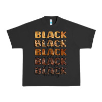 Pigment Black typography variations in animal and glitter textur Urban Heavy Tee - LillyAllenDesigns