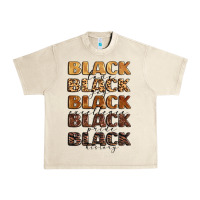 Sandshell typography variations in animal and glitter textur Urban Heavy Tee - LillyAllenDesigns