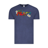 Vintage Denim Lgbtq Peace With Daisy Vintage Tee - BundleAndBundleShop