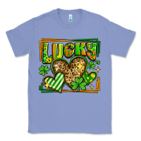 Colony Blue lucky st patricks day hearts Classic Tee - LillyAllenDesigns